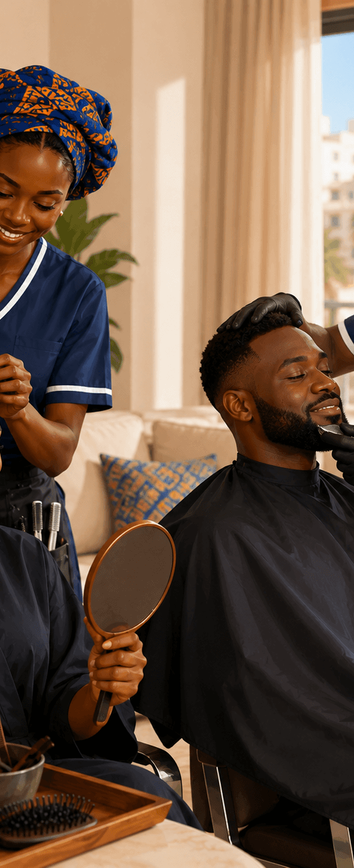 Illustration Coiffure & Beauté à domicile